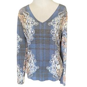 ETOILE DU MONDE V NECK SWEATER SZ 2